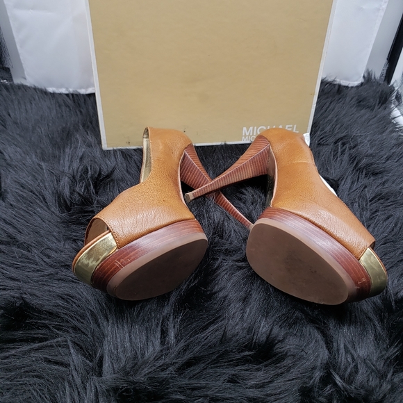 Michael Kors Leather Platform Heels - Picture 4 of 6